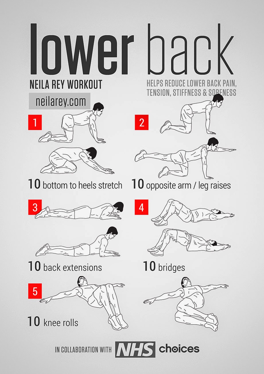 Exercícios para dores nas costas e lombalgias